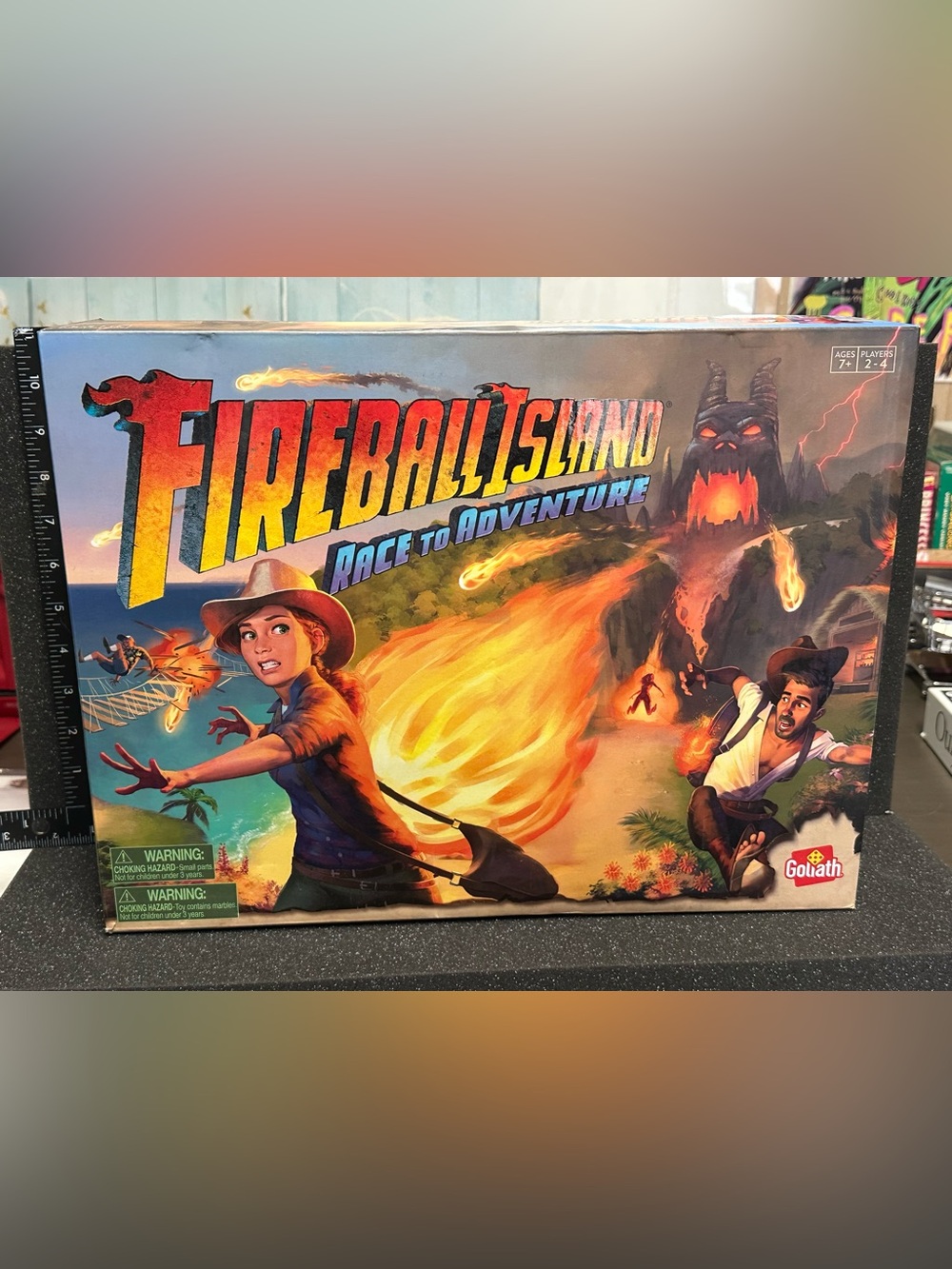 Fireball Island: Race to Adventure Family Board Game - Orange/Yellow
